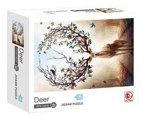 Rompecabezas 1000 Pzas Puzzle Ciervo C/ Frutos Bosque Cuadro