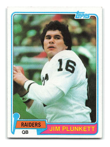 Fútbol Americano Nfl 1981 Topps 135 Jim Plunkett Raiders