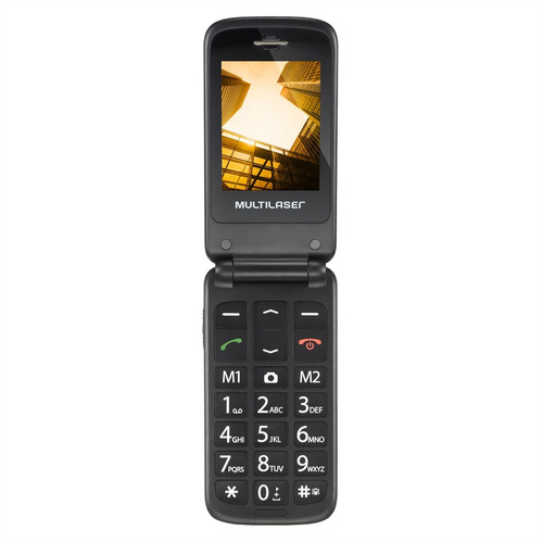 Celular Flip Vita Azul Dual Chip Quadriband P9020 Multilaser