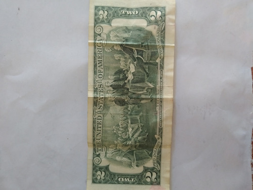 Imagen 2 de 2 de Billete De 2 Dolares