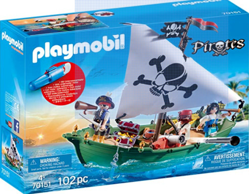 Playmobil 70151 Barco Pirata Con Motor Submarino Playlgh