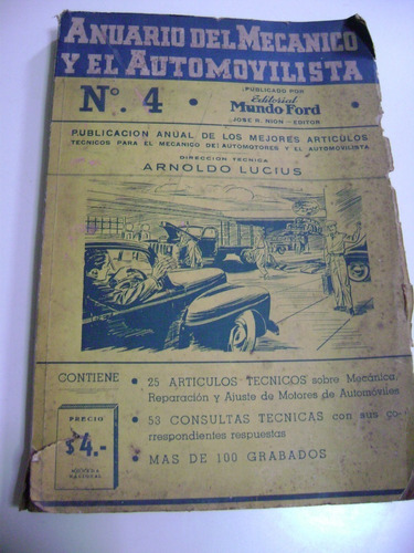 Antiguo Libro De Mecanica Año 1948