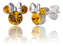 Comprar Joyas Disney Para Mujer De Minnie Mouse Chapadas En Plata En