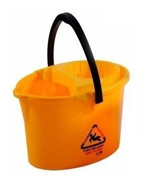 Balde Con Escurridor 12 Lt Amarillo Pague 1 Lleve 2 Estra