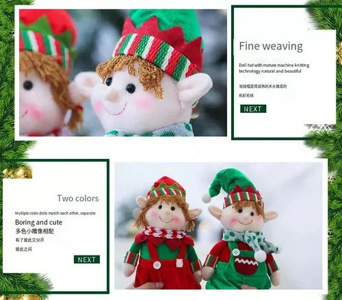 Figura De Elfo Sentado Con Patas Colgantes Regalo De Navidad