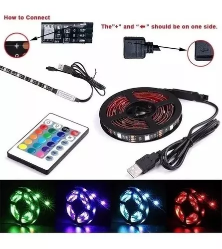 Tira Led Multicolor 5050 a Control Remoto (5 Mts) Tik Tok