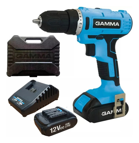 Taladro Atornillador Gamma G12105ar Ion Litio 12v + 2bat