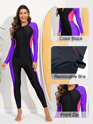 Alltoke Para Mujeres De Cuerpo Completo Con Cremallera Con