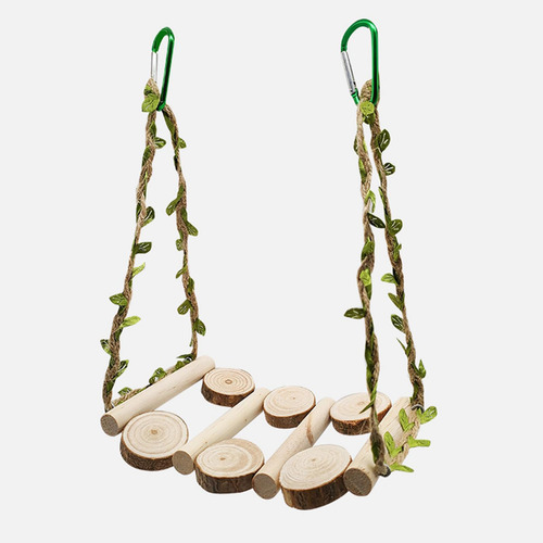 Columpio De Madera Para Loros, Juguetes Para Masticar Ramas