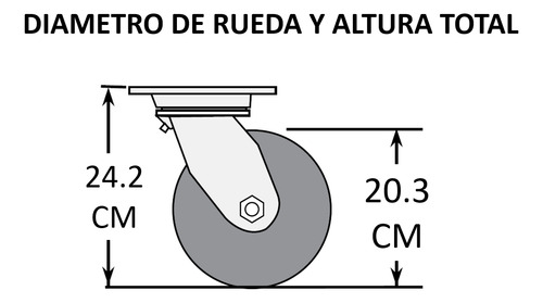 2 Llantas Ruedas Rodajas D 8 Para Puestos D Comida Ambulante