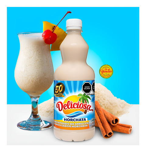 1 Concentrado Deliciosa De Horchata Arroz 700ml Yucatán