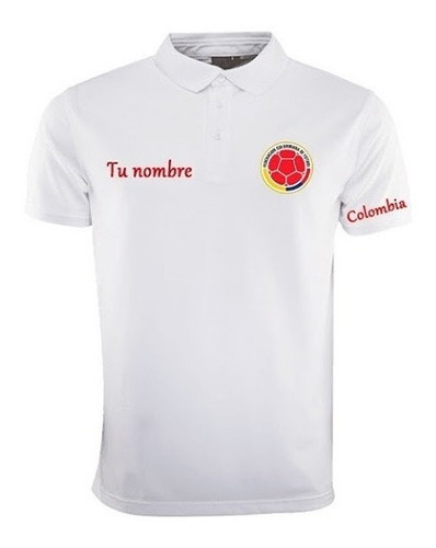 Camiseta Tipo Polo Colombia Personalizada