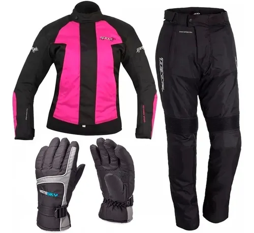 Roupa sales moto feminina