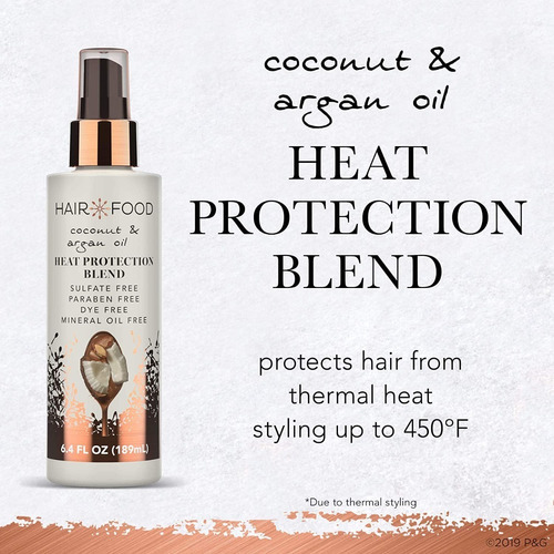 Hair Food Mezcla De Spray Protector Contra El Calor, Aceite