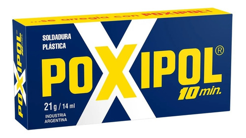 Poxipol Soldadura Plastica 10 Minutos Metálico X 21g 