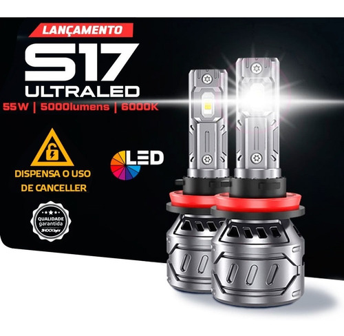 Ultra Led S17 Shocklight 10.000 Lumens H4 H7 H1 H8 H11 Hb4