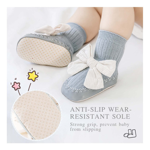 Calcetines De Algodón Antideslizantes Para Bebé Niñas