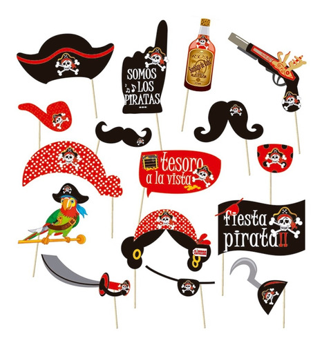 Set Para Fotos Pirata Fiestas Cumpleaños - Ciudad Cotillón