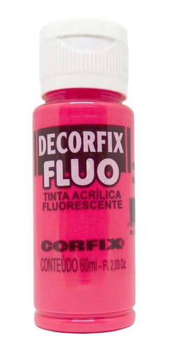 Tinta Decorfix Fluorescente 1015 Magenta 60ml