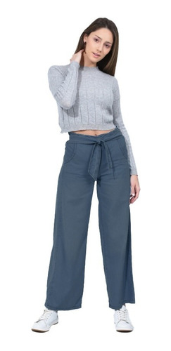 Jean Pantalon Palazzo Mujer