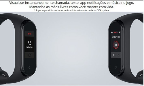 Xiaomi Mi Band 4 Versão Global + 1 Pulseira + 2 Películas