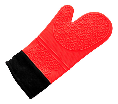 Guantes De Cocina De Silicona Con Forro De Algodón Acolchado