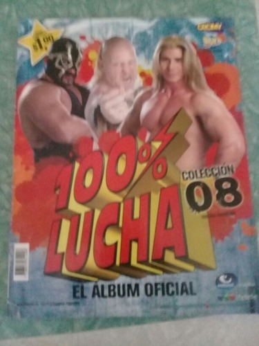 Album Figuritas 100% Lucha 2008  Incompleto