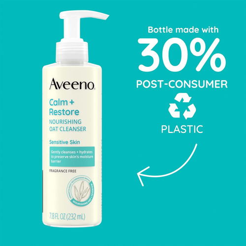 Limpiador Nutritivo De Avena Aveeno Calm And Restore 232 Ml