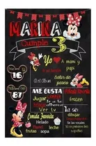 Comprar Kit Imprimible Pizarra Minnie Roja Textos Editables +s