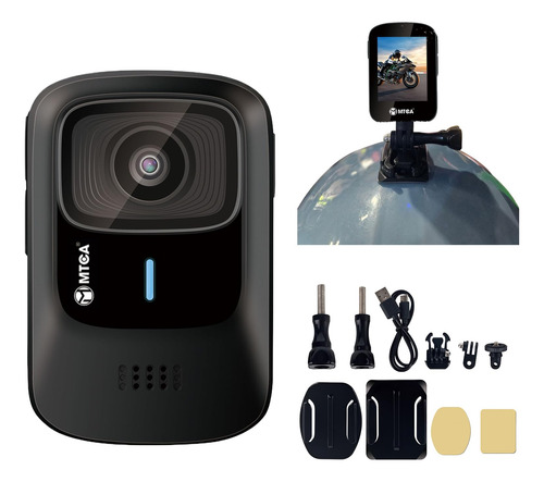 Cámara De Acción Impermeable 4k Ultra Hd Gran Angular 145 Negro