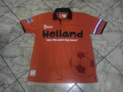 Polera Camiseta Holanda Mundial Brasil 2014