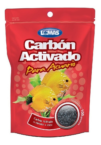 Carbón Activado 3.52oz 100g Acuario Elimina Cloro Lomas