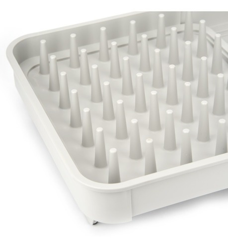 Escurridor De Platos Begônia De Plástico Moderno Gris