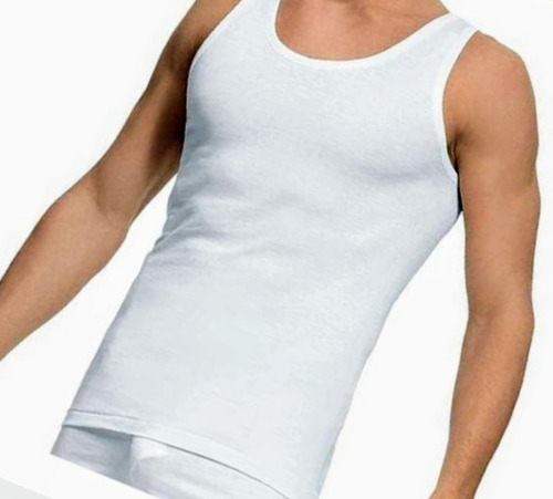 Camisetas Caballero Tipo Ovejita Blanco Y Color 100% Algodon