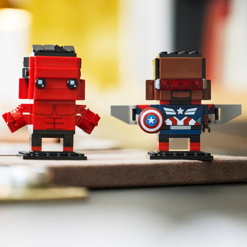 Lego Brick Heads 40668 Capitão America E Red Hulk P. Quantidade De Peças 202 Versão Do Personagem Captain America E Red Hulk