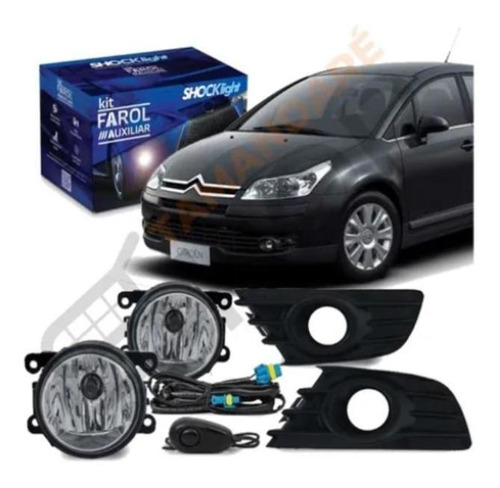 Kit Farol Auxiliar C4 Hatch/c4 Pallas 08/ Shocklight