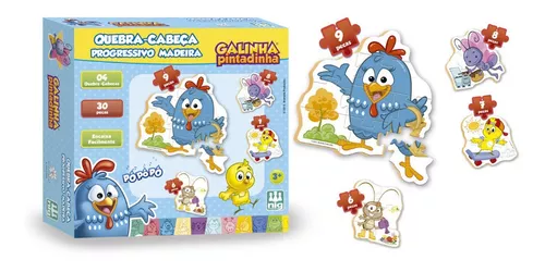 Quebra Cabeça Galinha Pintadinha, Nig Brinquedos : :  Brinquedos e Jogos