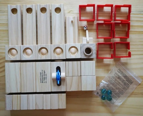 Circuito De Bolitas De Madera Juguete Didáctico Montessori