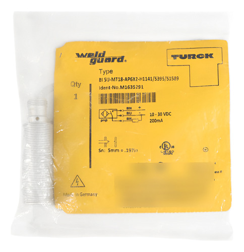 Turck Bi5u-mt18-ap6x2-h1141/s395/s1589 Sensor Inductivo