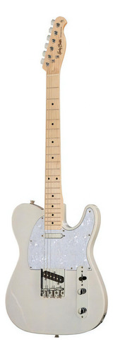 Guitarra eléctrica Harley Benton Standard TE-30 BE de fresno blonde white brillante con diapasón de arce