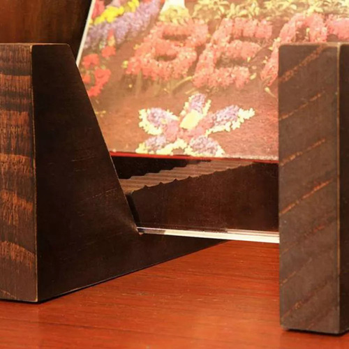 Soporte De Almacenamiento De Discos De Vinilo Lp De Madera