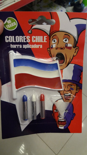 Pintura Para La Cara Cara Pintada  Bandera De Chile Miamisto