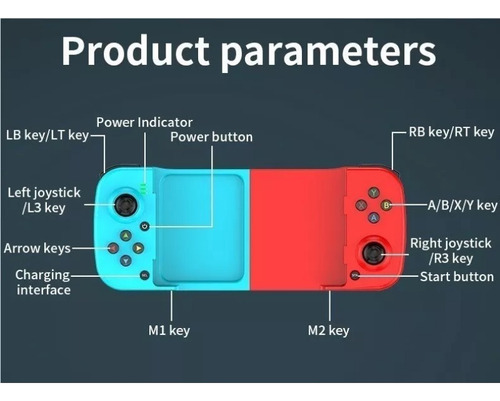 Gamepad Retráctil Bluetooth Para Teléfonos Ios Y Android