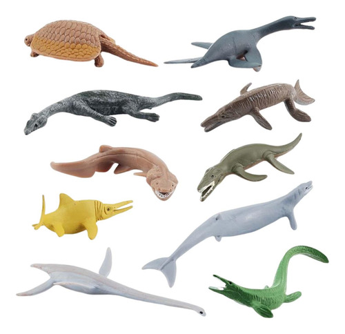 10x Modelo De Animal Marino Suministros Antiguos Estatuas