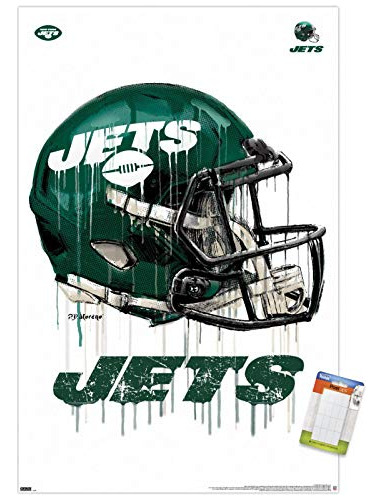 Trends International Nfl New York Jets - Drip Helmet 20 Wall