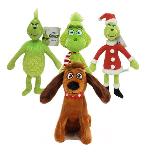 Adorno Navideño Peluche Grinch Perro Muñeca Regalo Niños