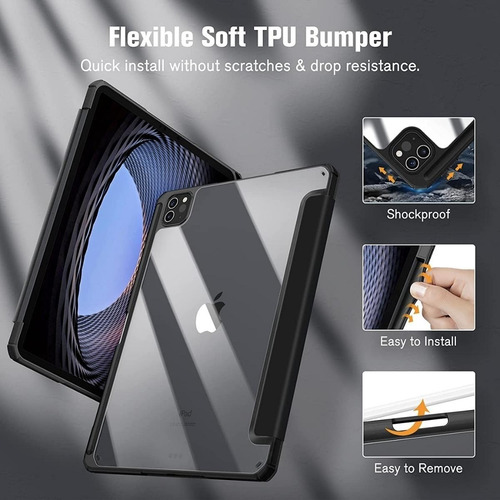 Capa Case Transparente P/ iPad Air 4 iPad Air 5 Modelo 2022
