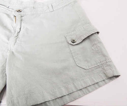 Bermuda Tipo Short Color Gris Talle M De Mujer
