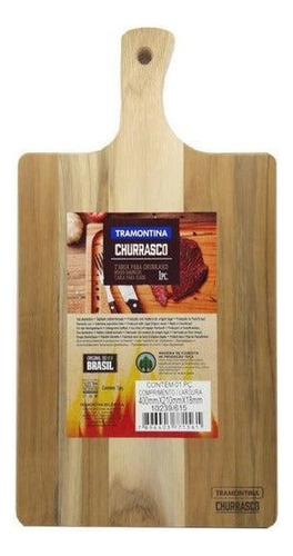 Tabua Churrasco Tramontina C/ Cabo 40x21x18cm C/ Cabo