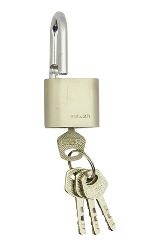 Candado Seguridad 30mm Splon Padlock + 4 Llaves Casilleros